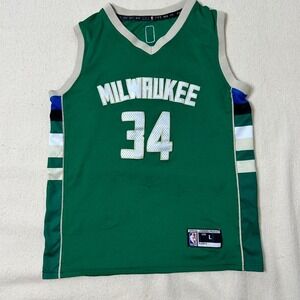 Giannis Antetokounmpo Jersey Mens Large Milwaukee‎ Bucks NBA Authentic's
